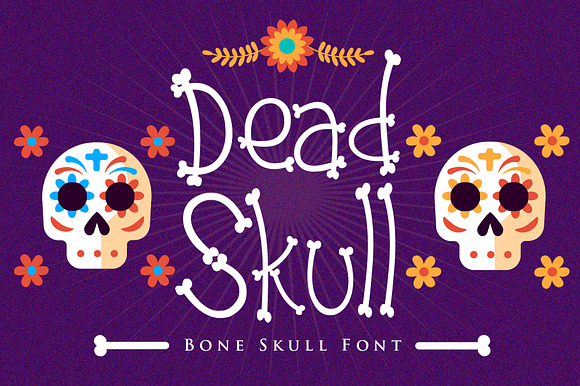 Dead Skull - Bone Skull Font preview 8