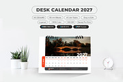 A5 Desk Calendar 2027, a Stationery Template by MstArtwork (Thumbnail 1 of 5)