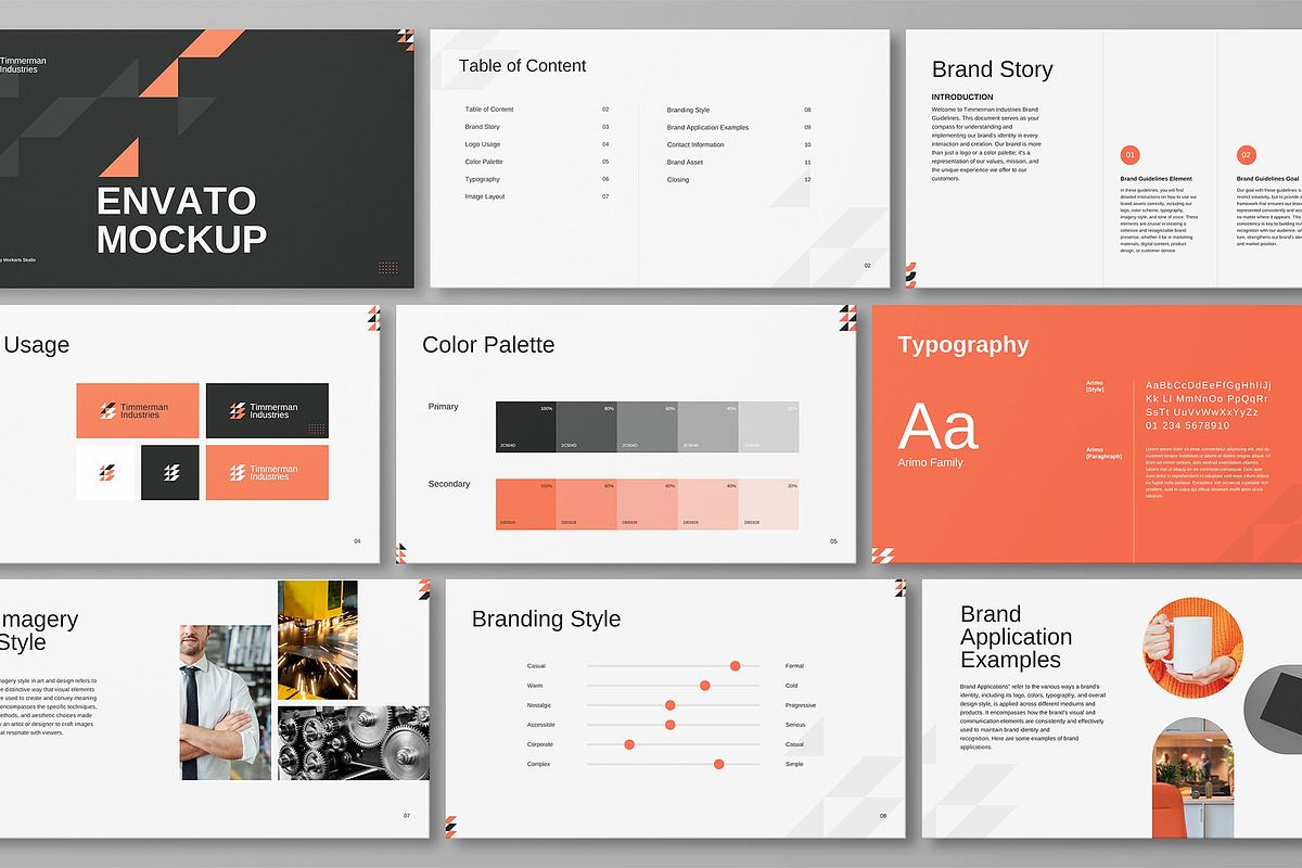 Brand Guidelines Mockup, a Product Mockup by mockarts