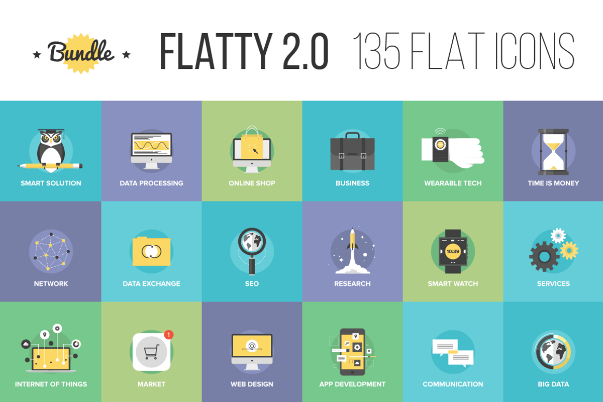 Bundle of Flatty Icons 2.0