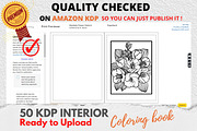 KDP Interiors, Flower Coloring Book, an Illustration by Jaboor Magics (Thumbnail 5 of 5)