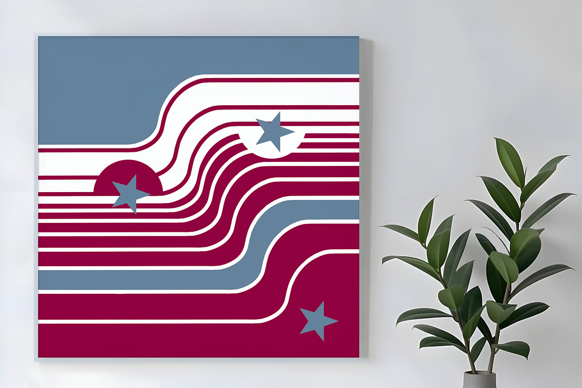 Sporty Wine and Grey Stripe, a Background Graphic by Sharon Schwalbe (Photo 4 of 6)