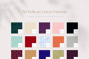 50 Luxury Delicate Linear Patterns