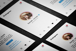 Instagram Profile Business Card