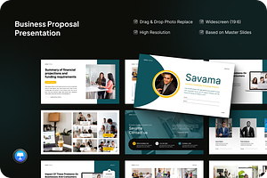Savama - Business Proposal Keynote, a Presentation Template by SquidPixey
