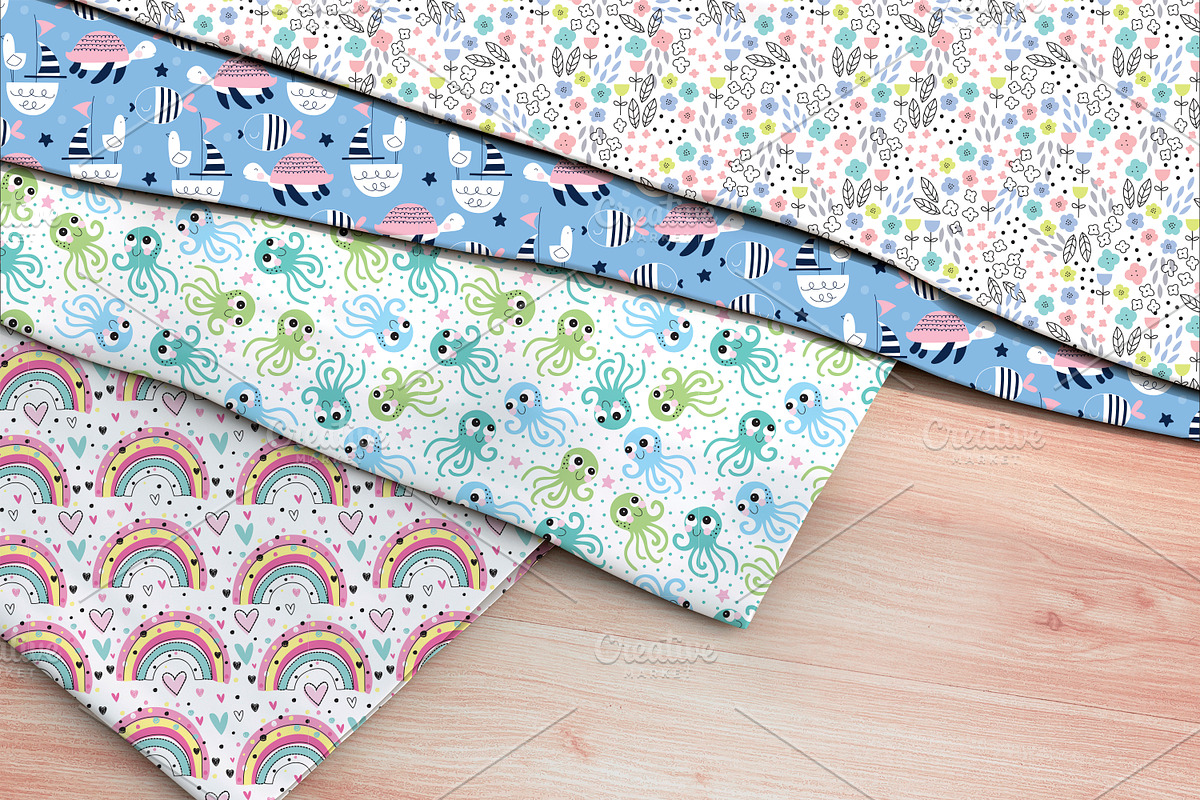 20 summer seamless patterns, a Pattern Graphic by Larienn graphic design (Photo 6 of 6)