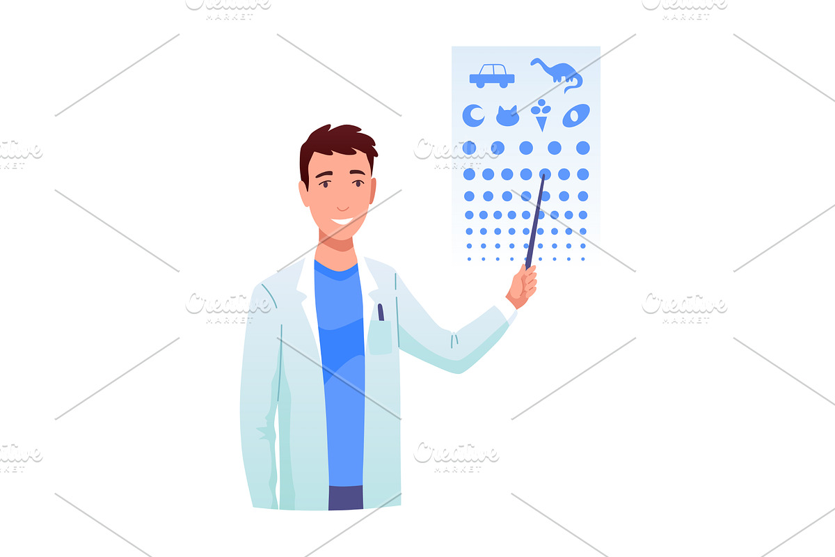 Eyesight diagnostics, a Healthcare Illustration by Things for designers