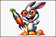 Cute Bunny Clipart Bunny Png Rabbit, an Illustration by Sublimation Artist (Thumbnail 3 of 6)