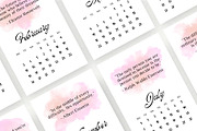 Canva Inspirational Quotes Calendar, a Stationery Template by Waliullah Solutions (Thumbnail 3 of 3)