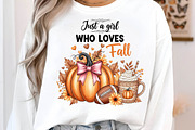 Just A Girl Who Loves Fall Png,, an Illustration by CreationArt (Thumbnail 2 of 5)