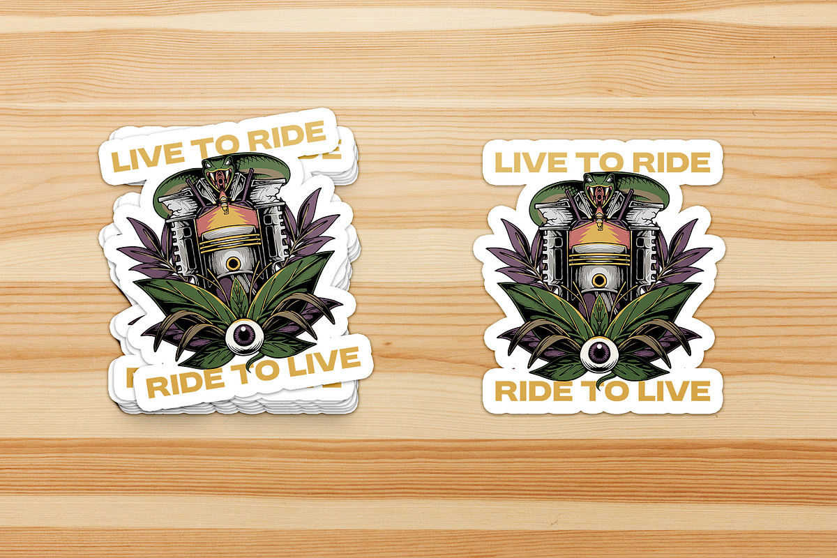 Wild snake and hot piston, a Branding & Logo Template by Judsart (Photo 3 of 3)