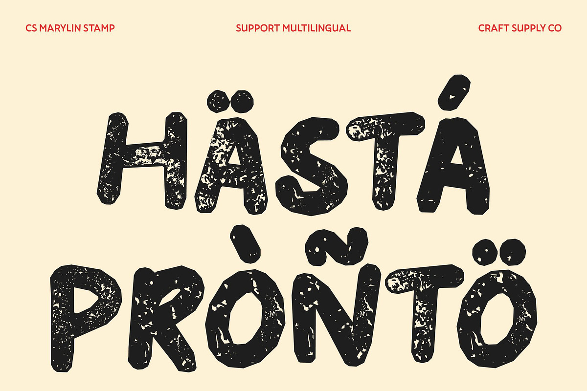 CS Marylin Stamp, a Handwritten Font by Craft Supply Co. (Photo 7 of 8)