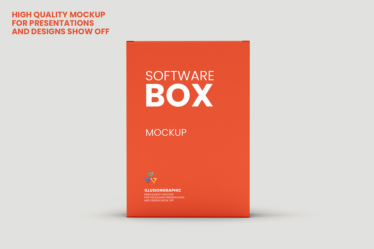 Software Box Mockup v.3 - 11 Views, a Packaging Mockup by Illusiongraphic (Photo 2 of 23)
