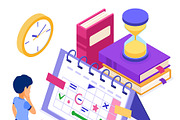 Planning Schedule or Time Management, an Education Illustration by TAlex (Thumbnail 3 of 6)