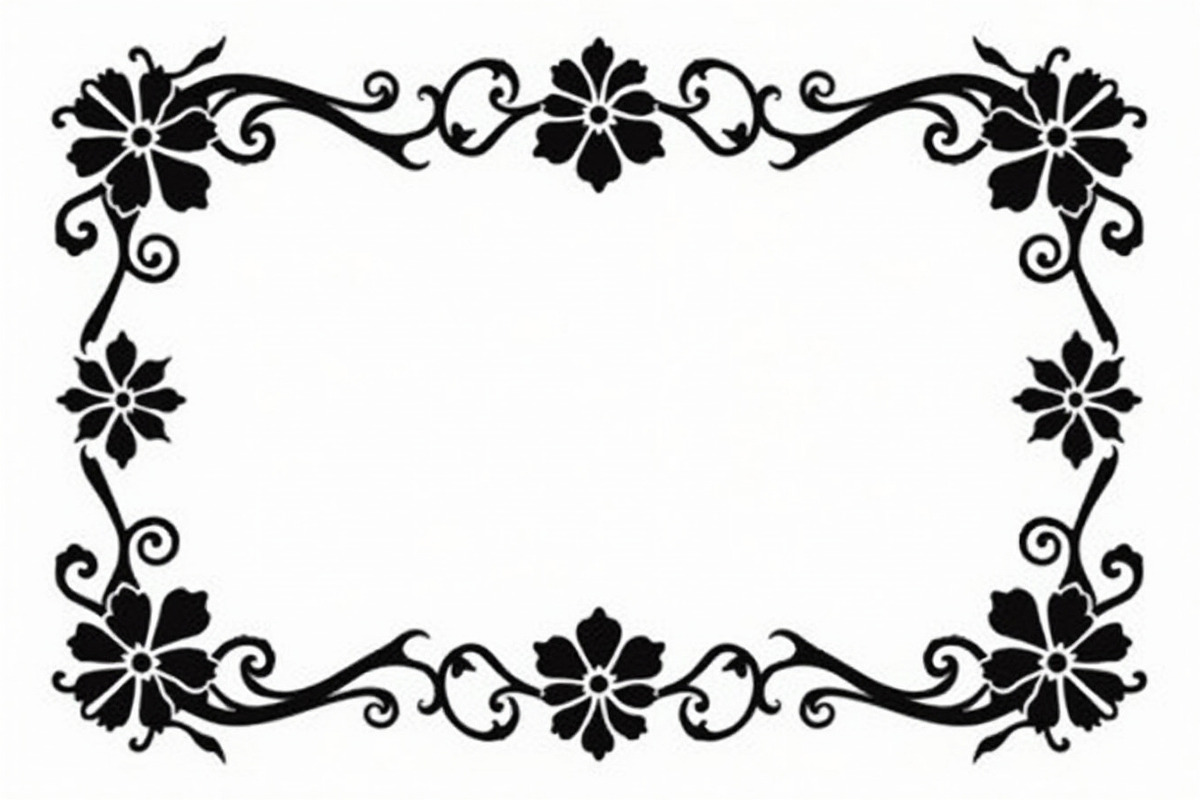 Decorative Frame Vector Bundle, an Illustration by yasushie (Photo 2 of 9)