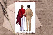 University Graduates Boys Clipart, a Graphic by ArtedeCatrin (Thumbnail 7 of 11)