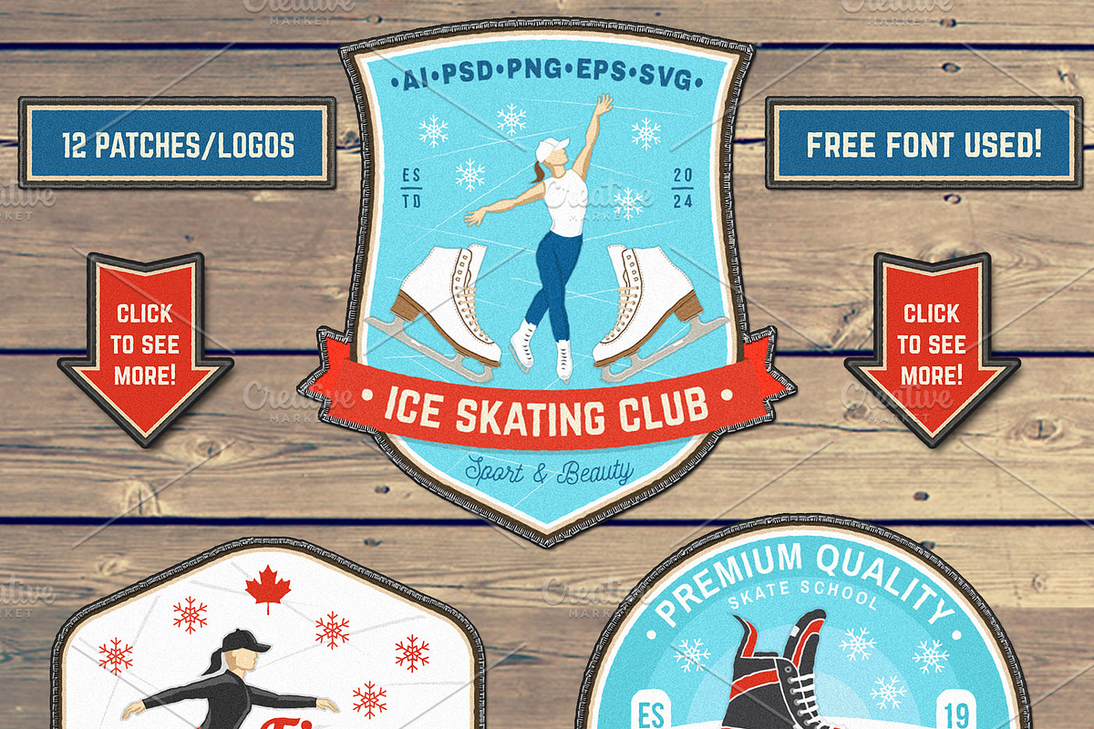 Ice Skating Club, a Branding & Logo Template by sivVector (Photo 4 of 4)