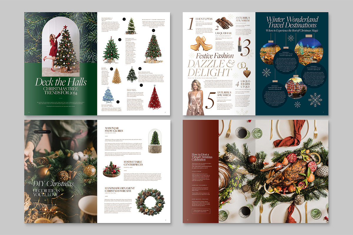 Christmas Magazine Template, a Magazine Template by BrandPacks (Photo 4 of 6)