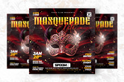 Mask Party Flyer Design Template, a Flyer Template by Shajib Shikder (Thumbnail 2 of 2)