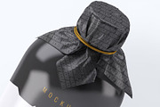 Glass Bottle Wrapped Paper Mock-Up, a Product Mockup by DesignRushMarket (Thumbnail 5 of 7)