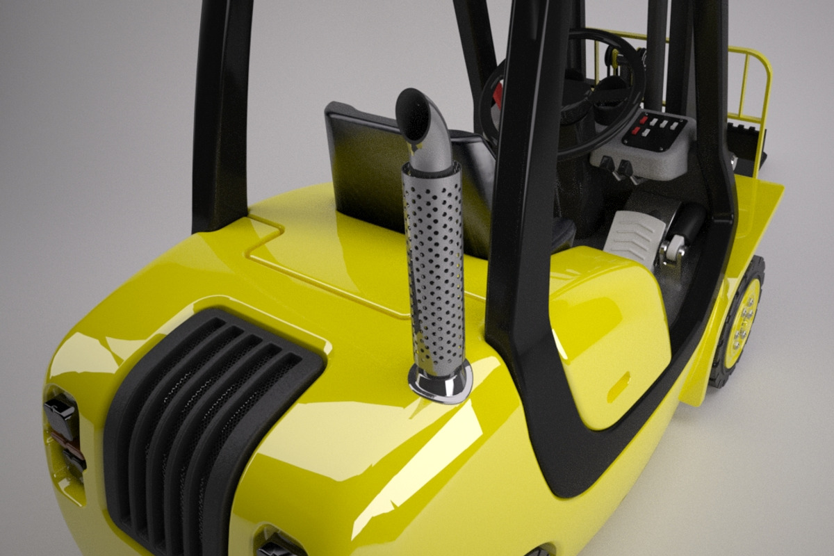Counter Balance Fork Lift Truck, a Cars & Vehicle 3D Model by kjpargeterimages (Photo 3 of 5)