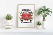 Christmas Truck SVG and PNG, an Illustration by Craft Nest (Thumbnail 5 of 6)