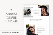 Showit Website Template | Samantha, a Websites & App Template by Create with Danielle (Thumbnail 1 of 5)