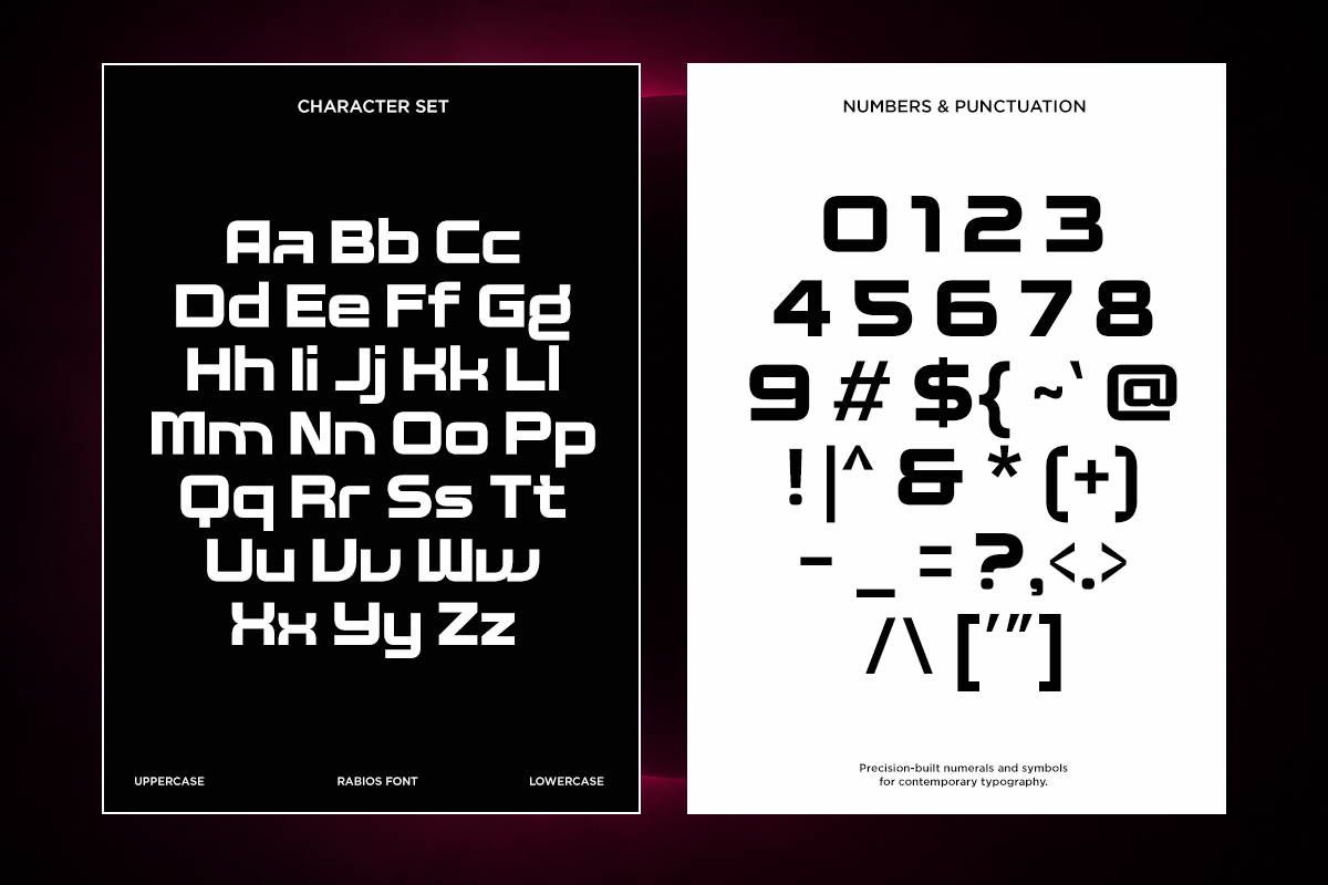 Rabios - Futuristic Tech Sans Font, a Sans Serif Font by Say Studio (Photo 9 of 10)