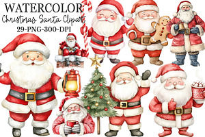 Christmas Santa Claus Clipart, an Illustration by Rose Art