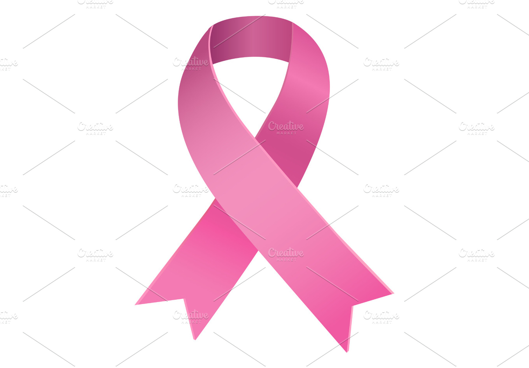 Breast cancer awareness ribbon, a Photo by wavebreak