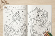 Magical Princess Coloring Book Vol35, a Person Illustration by ikarifq shop (Thumbnail 7 of 7)