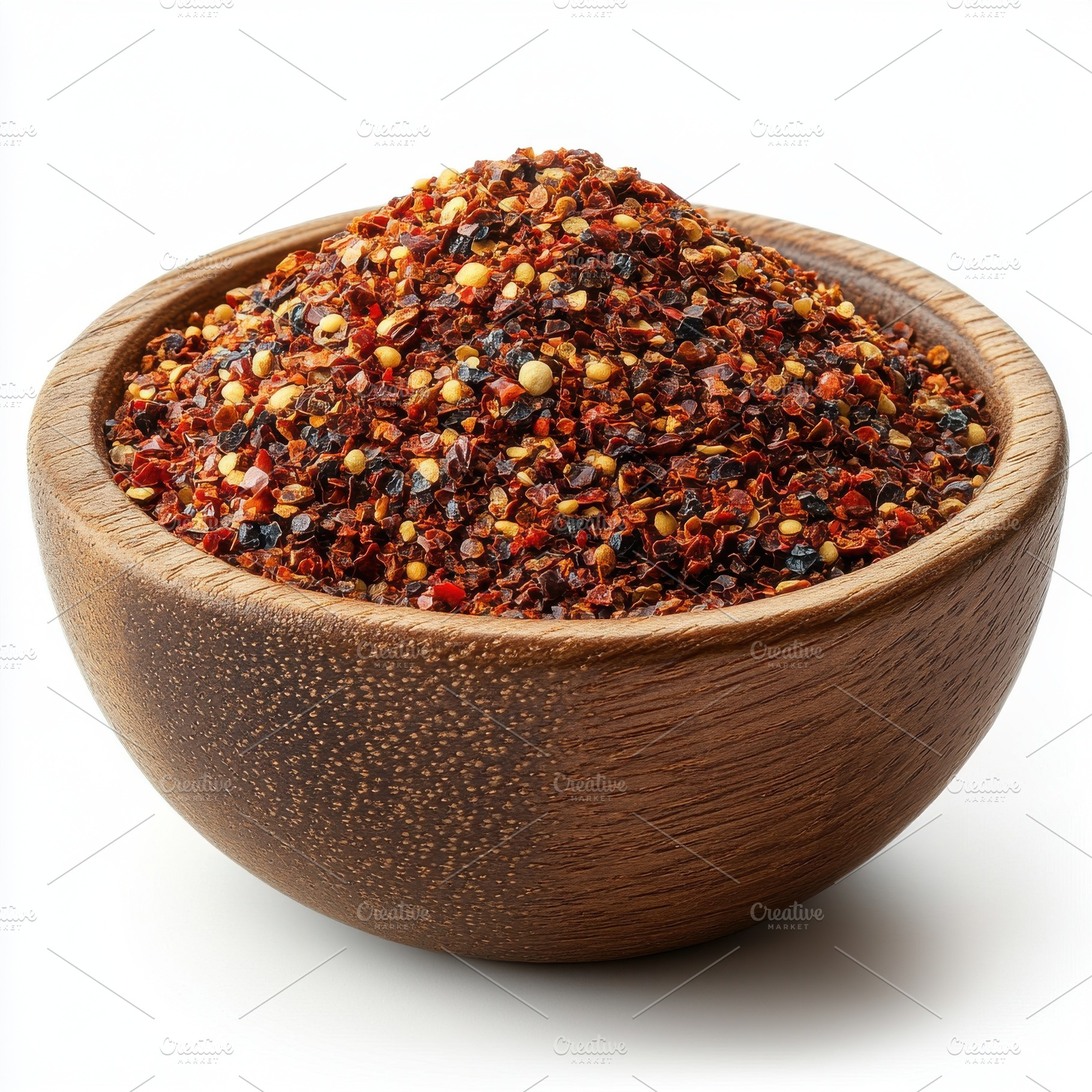 Pile of ground red pepper in the woo, a Food & Drink Photo by Pixeness Studio