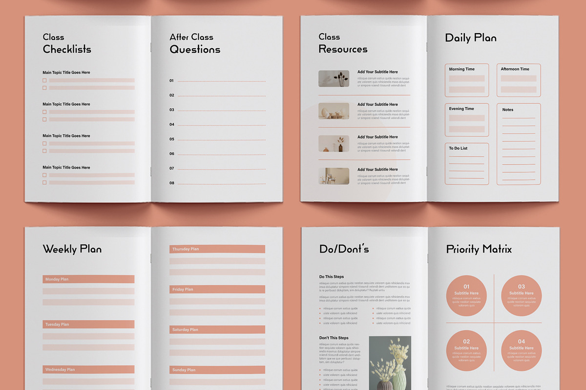 Course Workbook Template, a Brochure Template by ContestDesign (Photo 3 of 4)