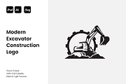 Modern Excavator Construction Logo, a Branding & Logo Template by Luxury Logos (Thumbnail 1 of 4)