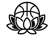 Basketball Lotus Emblem, an Object Graphic by Gfx_Store (Thumbnail 14 of 15)
