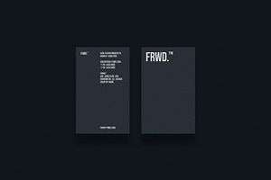 Business cards template: FRWD, a Business Card Template by Srg®