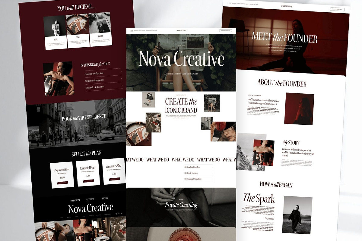 Squarespace Agency Website Template, a Squarespace Template by Presentibox (Photo 5 of 14)