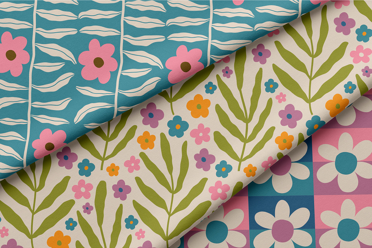 50 Groovy Retro Seamless Patterns, a Pattern Graphic by AnnArt (Photo 7 of 8)