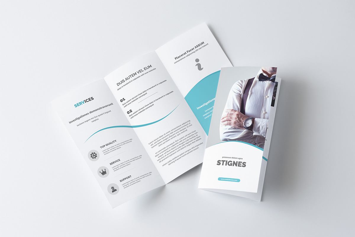 Business Trifold Brochure, a Brochure Template by Creative Shop (Photo 3 of 3)