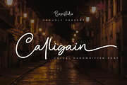 Calligain Handwritten Font, a Handwritten Font by Basnistudio (Thumbnail 1 of 11)
