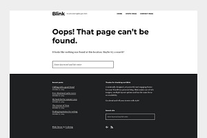 Blink - A WordPress Blogging Theme