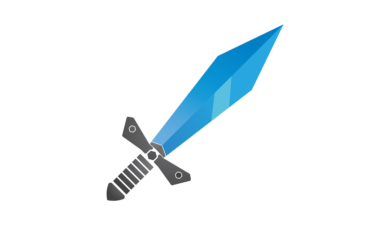 Sword game item vector symbol logo, a Branding & Logo Template by ...