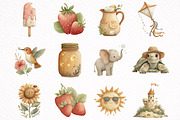 Whimsical Summer Clipart Bundles, an Illustration by DreamArtGraphic (Thumbnail 7 of 7)