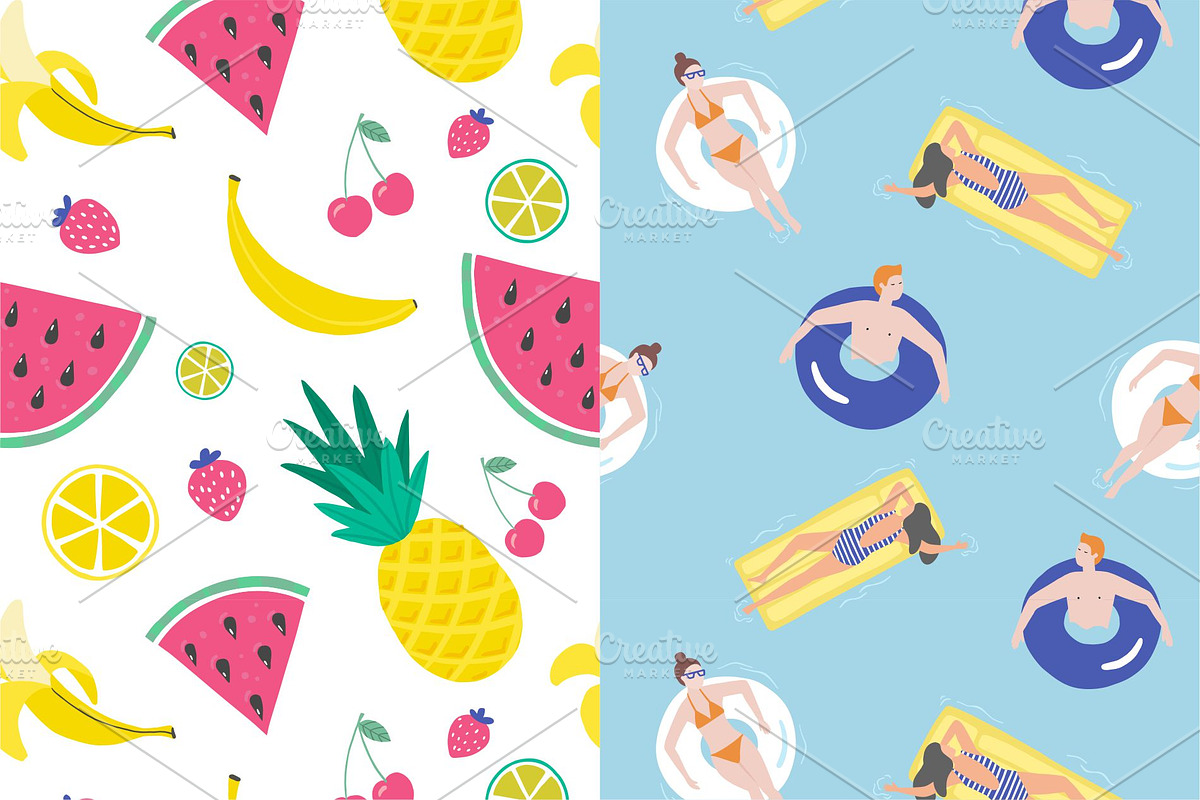 Vector summer set, an Animal Illustration by Kattarina Po (Photo 5 of 5)