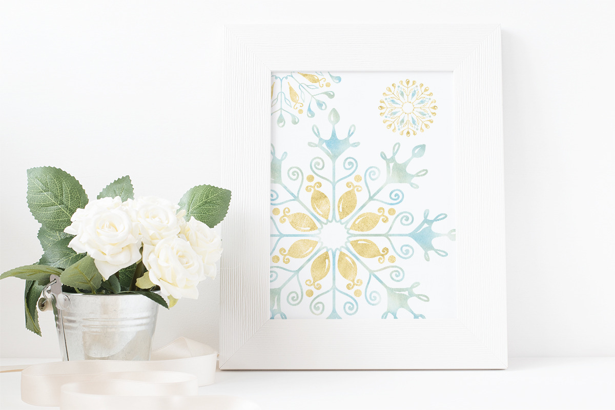 Snowflakes Clipart Collection 01, an Object Graphic by savanamm design (Photo 2 of 4)