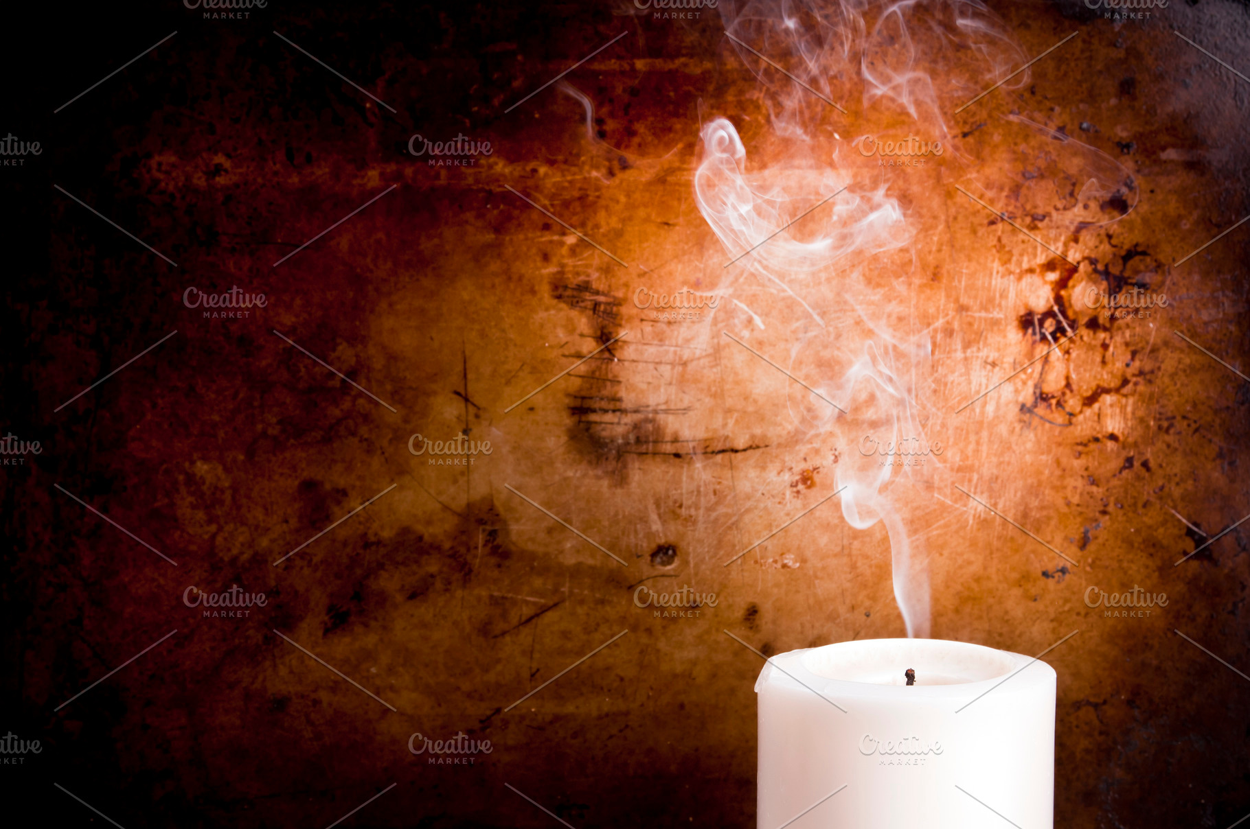 Candle Smoke Trails, an Abstract Photo by THP Creative