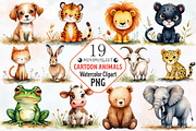 Minimalist Cartoon Animals Clipart, an Illustration by RobertsArt (Thumbnail 1 of 7)