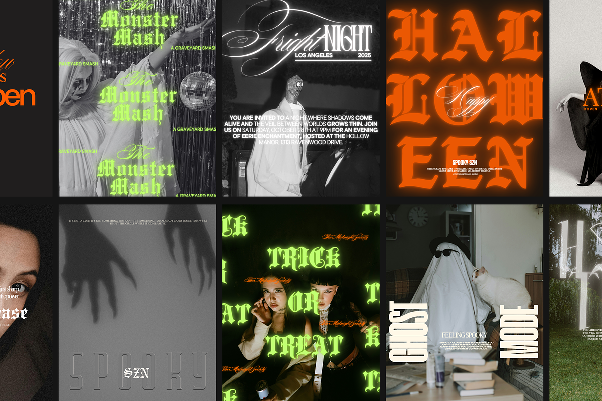 Halloween Canva Template Set 5, a Templates & Theme by BYOTstudios (Photo 2 of 12)