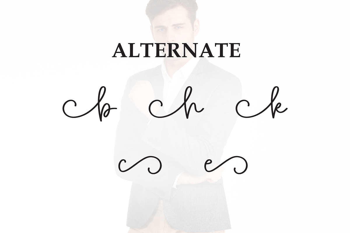 Handsome | Script Font, a Handwritten Font by Scratchones (Photo 8 of 9)