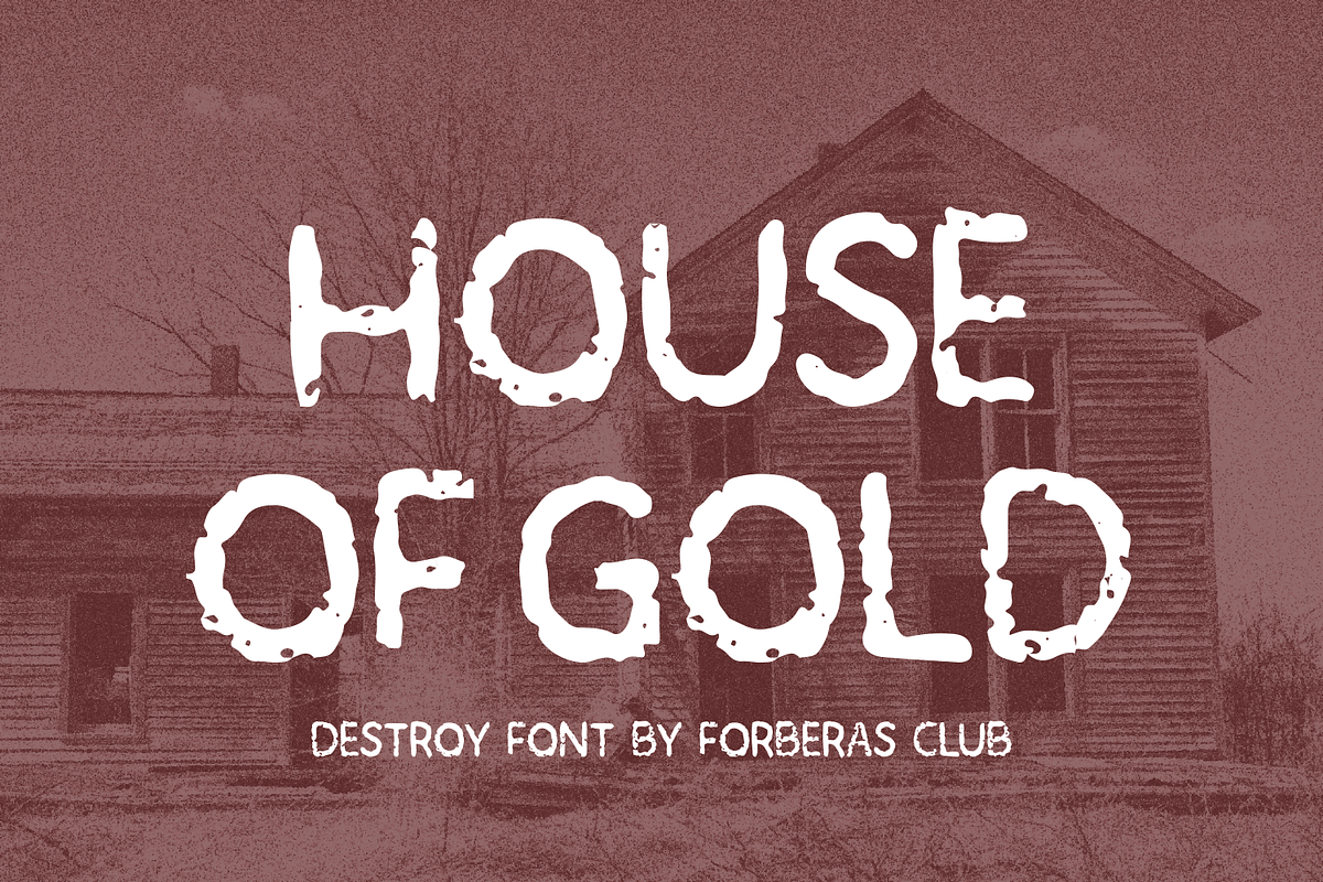House of Gold, a Handwritten Font by Forberas Club (Photo 1 of 8)